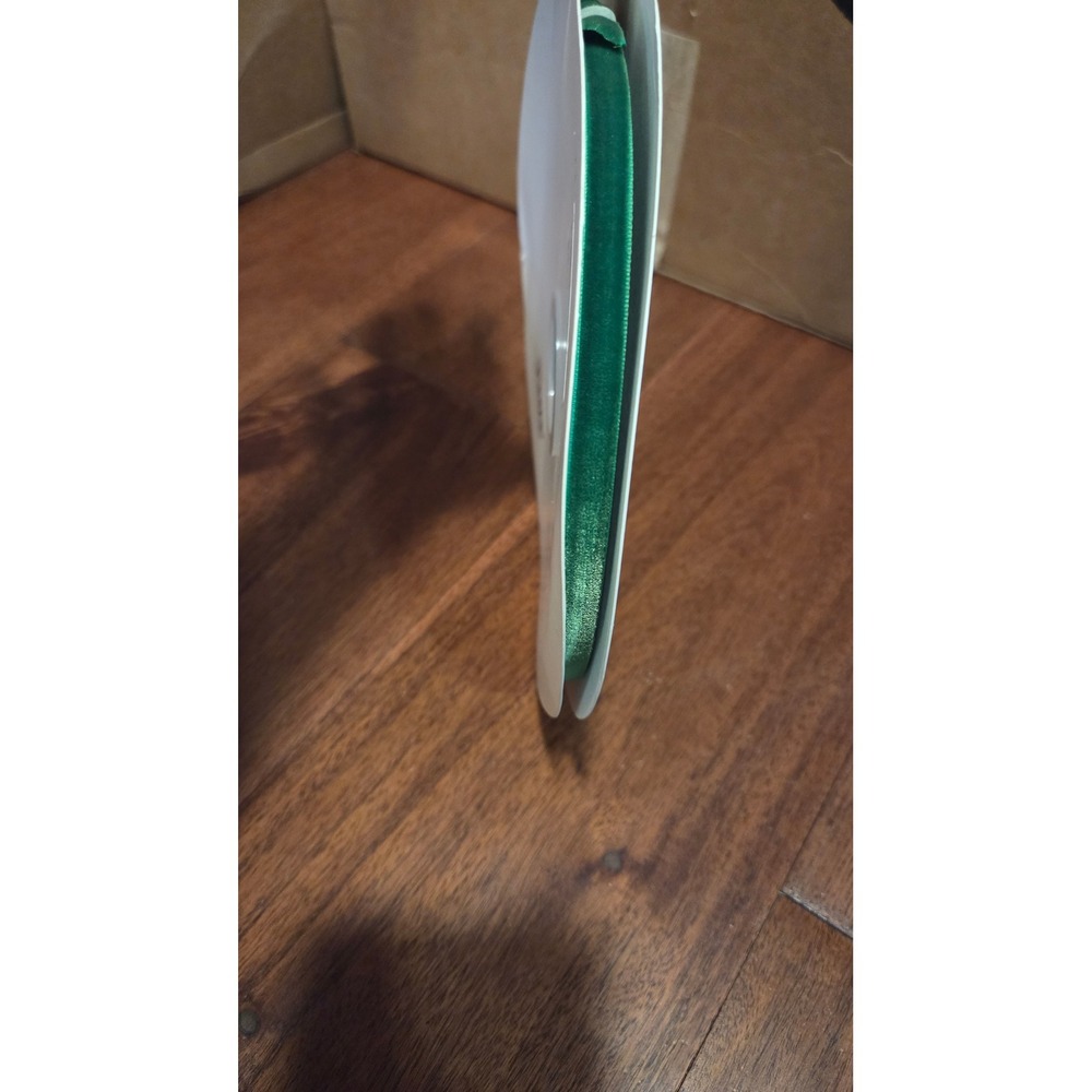 YAMA 3/8 Inch Wide Velvet Ribbon Emerald Green Spool Crafting Sewing Trim